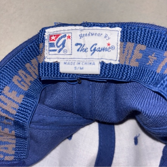 Vintage 1995 The Game  wool blend hat/cap royal blue SZ S/M (6 5/8-7‎ 1/4) NWOT - Picture 7 of 9